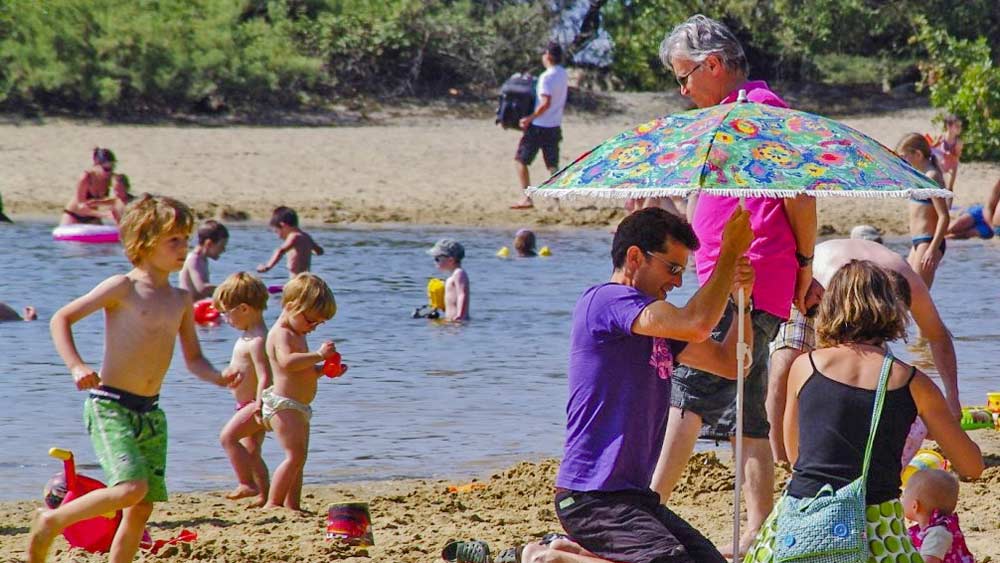 Camping familial plage Arcachon