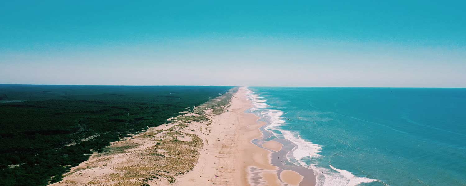 littoral et plages en Gironde